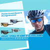 Paleshy 4 Pack Polarized Sports Sunglasses for Men & Women UV400 Protection Wrap-Around Design for Cycling Fishing Driving 4Pcs