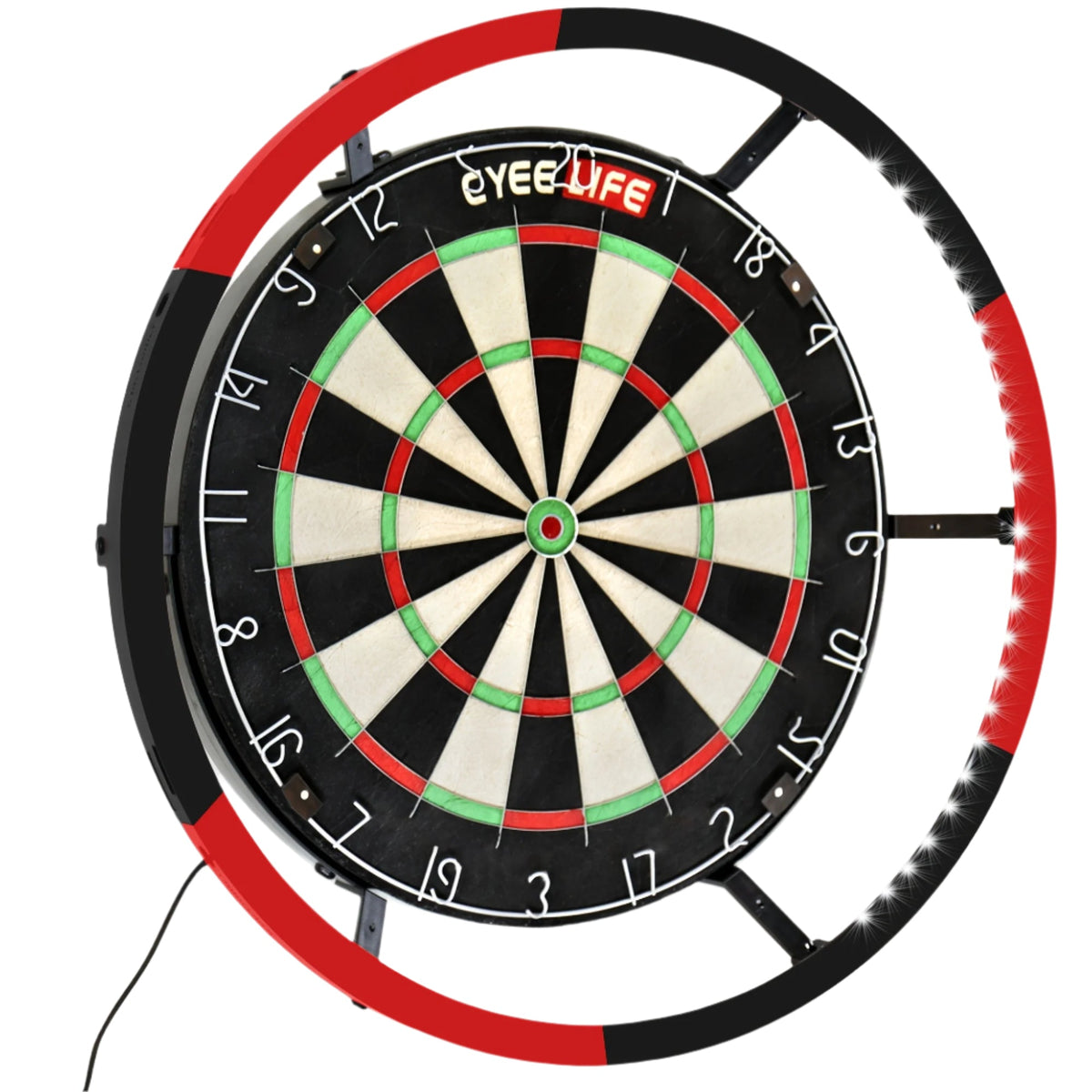360° Rotating Dartboard Light Stand USB Powered-0