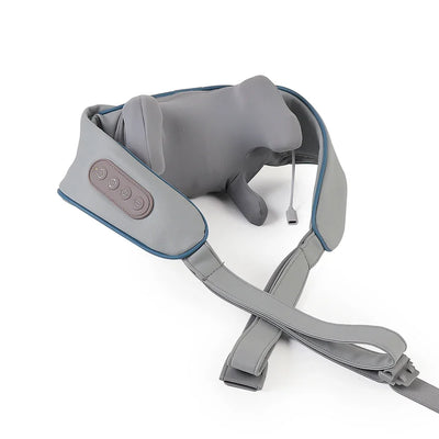 Foreverlily Wireless Neck And Back Massager Cervical Relaxing Shawl Kneading Massage for Trapezius Pain Relief