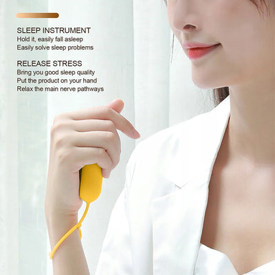 Handheld Micro-Current Instrument Focus Attention Lightweight Sleeping Device Anxiety Pressure Relief for Insomnia Brain Massage