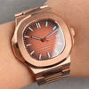 Tandorio 40mm rose gold square watch with sapphire crystal and automatic movement
