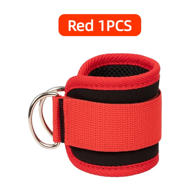 Adjustable fitness ankle straps for gym workouts