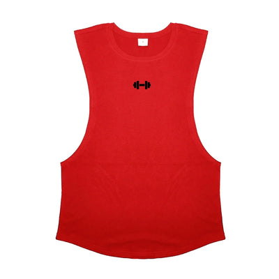 Men's cotton sleeveless gym vest for bodybuilding and workouts