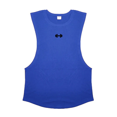 Men's cotton sleeveless gym vest for bodybuilding and workouts