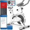 Silent smart power spin bike for indoor home fitness and weight loss