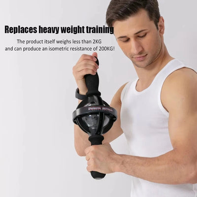 Handheld gyroscope wrist and forearm exerciser for strength training