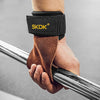 Cowhide palm guard gym grips with wrist wraps for weightlifting