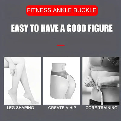 Adjustable fitness ankle straps for gym workouts