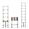 2.6m Telescopic Ladder Stainless Steel Convenient Extendable Folding Ladder,Easy To Carry, Suitable For Pulling Walls, Changing