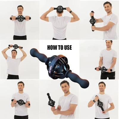 Handheld gyroscope wrist and forearm exerciser for strength training