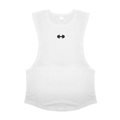 Men's cotton sleeveless gym vest for bodybuilding and workouts