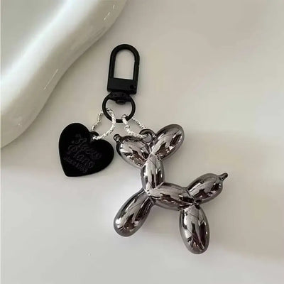 Balloon dog bag charm in Y2K style