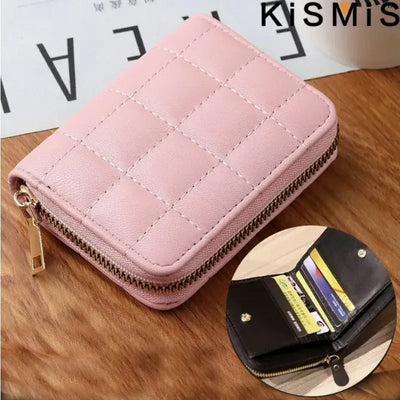 Luxury small women’s wallet in pink designer style