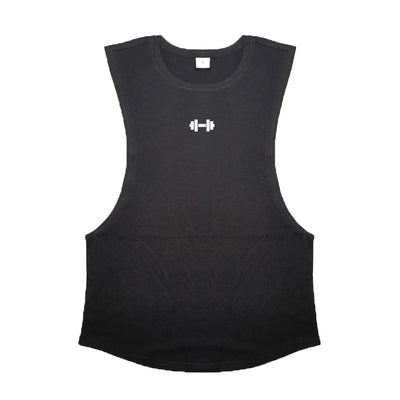 Men's cotton sleeveless gym vest for bodybuilding and workouts