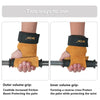 Cowhide palm guard gym grips with wrist wraps for weightlifting