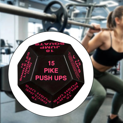 Fitness Dice Exercise Dice Cardio Plyometrics Stretching Workout Game Dice Bodyweight Sports Dice for Beginners Gym Men Women