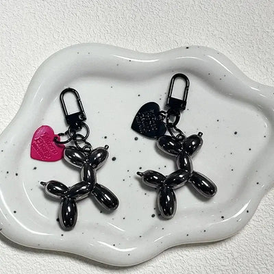 Cute balloon dog phone charm accessory