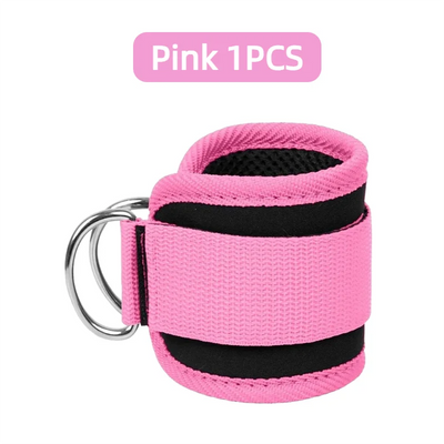 Adjustable fitness ankle straps for gym workouts