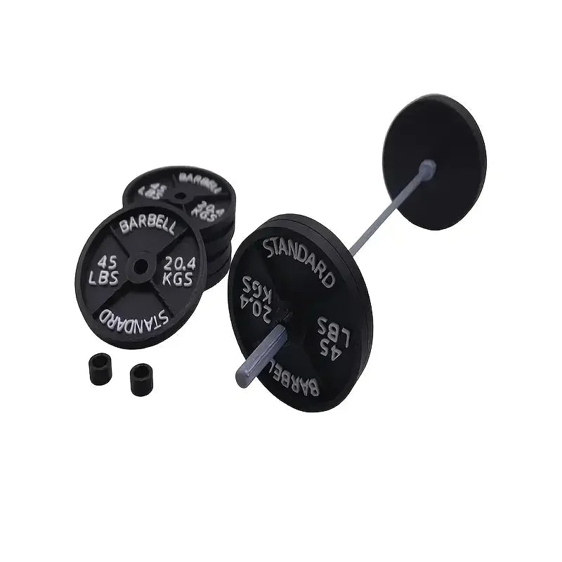 Creative barbell pen holder for fitness lovers and weightlifters