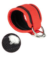 Ankle straps with adjustable D-ring cuffs for fitness workouts
