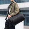 Large sports travel duffel bag with shoe storage and multiple compartments