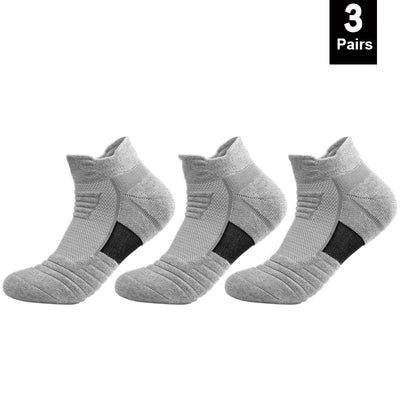 Anti-slip breathable cotton football socks for men, sizes 39-45