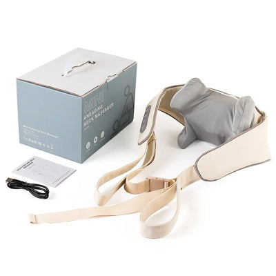 Foreverlily Wireless Neck And Back Massager Cervical Relaxing Shawl Kneading Massage for Trapezius Pain Relief