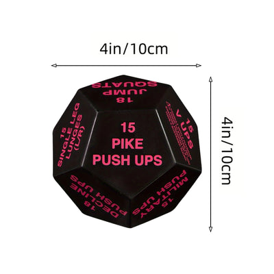 Fitness Dice Exercise Dice Cardio Plyometrics Stretching Workout Game Dice Bodyweight Sports Dice for Beginners Gym Men Women