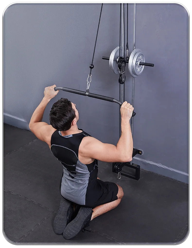 Fitness equipment with lower handle, straight pull rod, long pull rod, high pull rod, weight-bearing trainer handle accessories