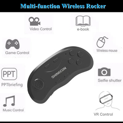 Google Cardboard VR Headset 3D Stereo Virtual Reality Glasses for IOS & Android Phones with Game Joystick Support