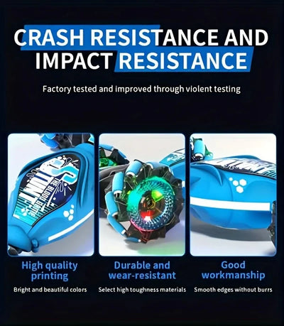 Remote control toy car, dual controller, handle remote control and bracelet remote control, supporting gesture operation.
