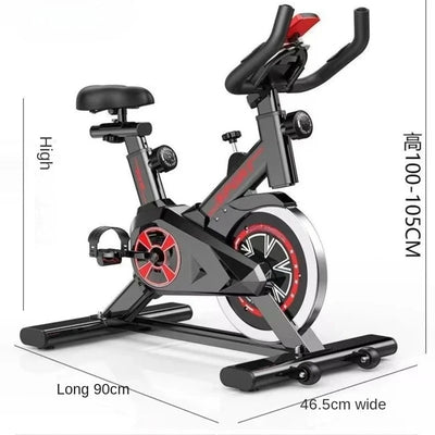 Silent smart power spin bike for indoor home fitness and weight loss