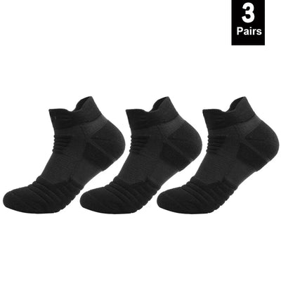 Anti-slip breathable cotton football socks for men, sizes 39-45