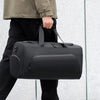 Large sports travel duffel bag with shoe storage and multiple compartments