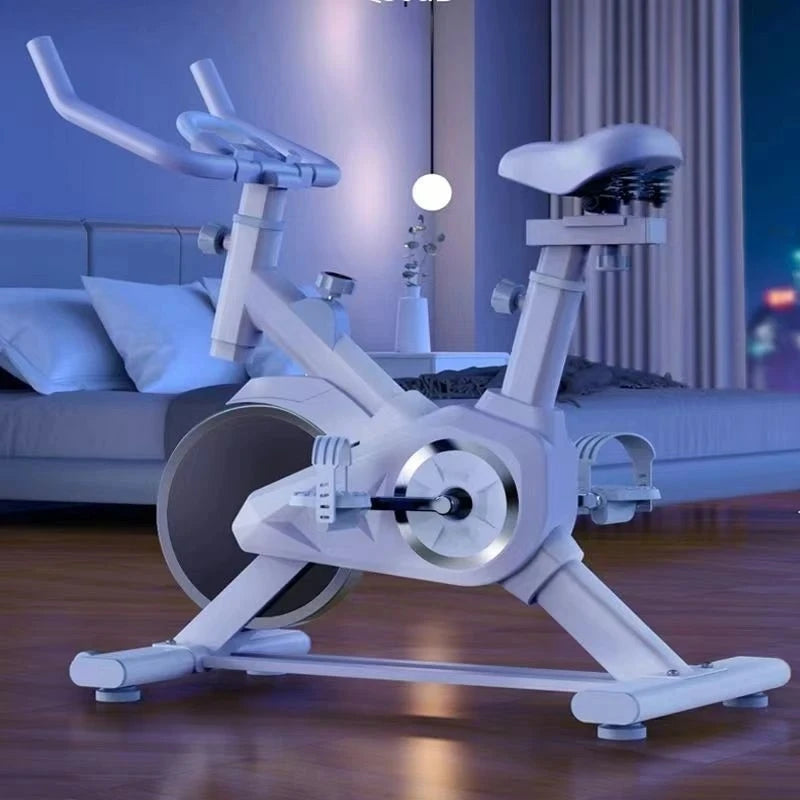 Silent smart power spin bike for indoor home fitness and weight loss