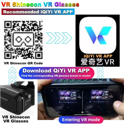 Google Cardboard VR Headset 3D Stereo Virtual Reality Glasses for IOS & Android Phones with Game Joystick Support