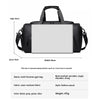 Large sports travel duffel bag with shoe storage and multiple compartments