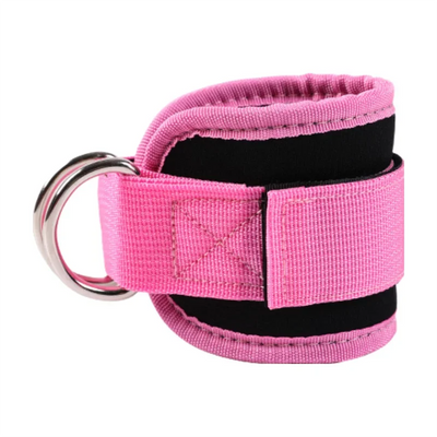 Adjustable fitness ankle straps for gym workouts