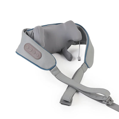 Foreverlily Wireless Neck And Back Massager Cervical Relaxing Shawl Kneading Massage for Trapezius Pain Relief