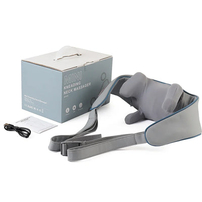 Foreverlily Wireless Neck And Back Massager Cervical Relaxing Shawl Kneading Massage for Trapezius Pain Relief