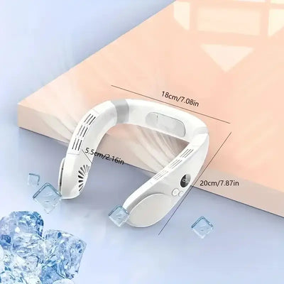 Hands-free neck air conditioner for fitness and kitchen use