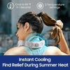 Neck fan with cooling plate and 4000mAh battery