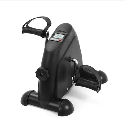 Mini Exercise Bike Static Bike Under Desk Pedal Exerciser Adjustable Magnetic Resistance Arm Leg Trainer LCD Display Home Gym