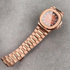 Tandorio 40mm rose gold square watch with sapphire crystal and automatic movement