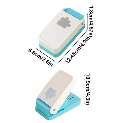 Mini puzzle cutting tool for DIY crafts, scrapbooking, and art projects