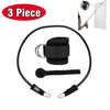 Ankle straps with adjustable D-ring cuffs for fitness workouts