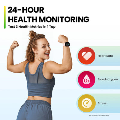 Amazfit Bip 5 46mm Smartwatch 120+ Sports Modes 24-hour Health Monitoring 10-day Battery Life Smart Watch