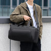 Large sports travel duffel bag with shoe storage and multiple compartments