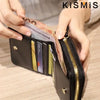 Mini pink purse for women with leather finish