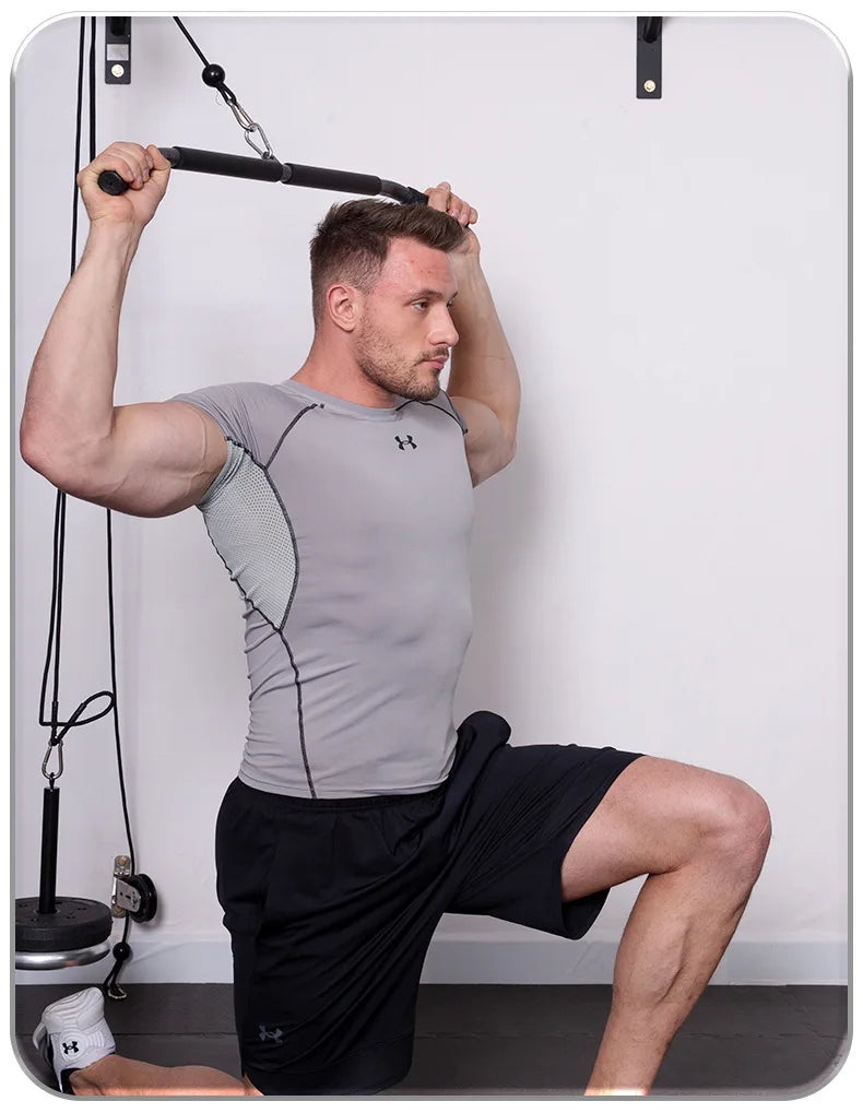 Fitness equipment with lower handle, straight pull rod, long pull rod, high pull rod, weight-bearing trainer handle accessories